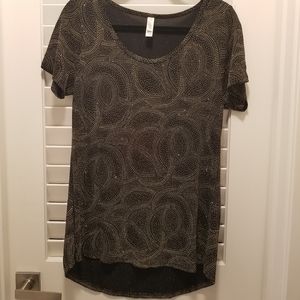 LLR_Runs Big, Elegant Classic T, Sparkly